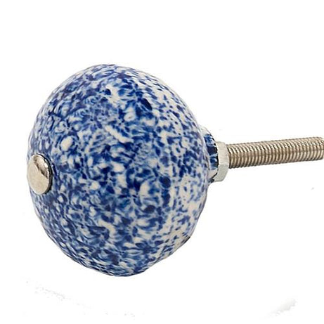 Stitched blue Doorknob