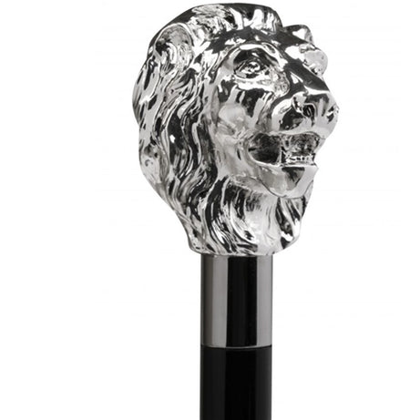 Silver lion stick