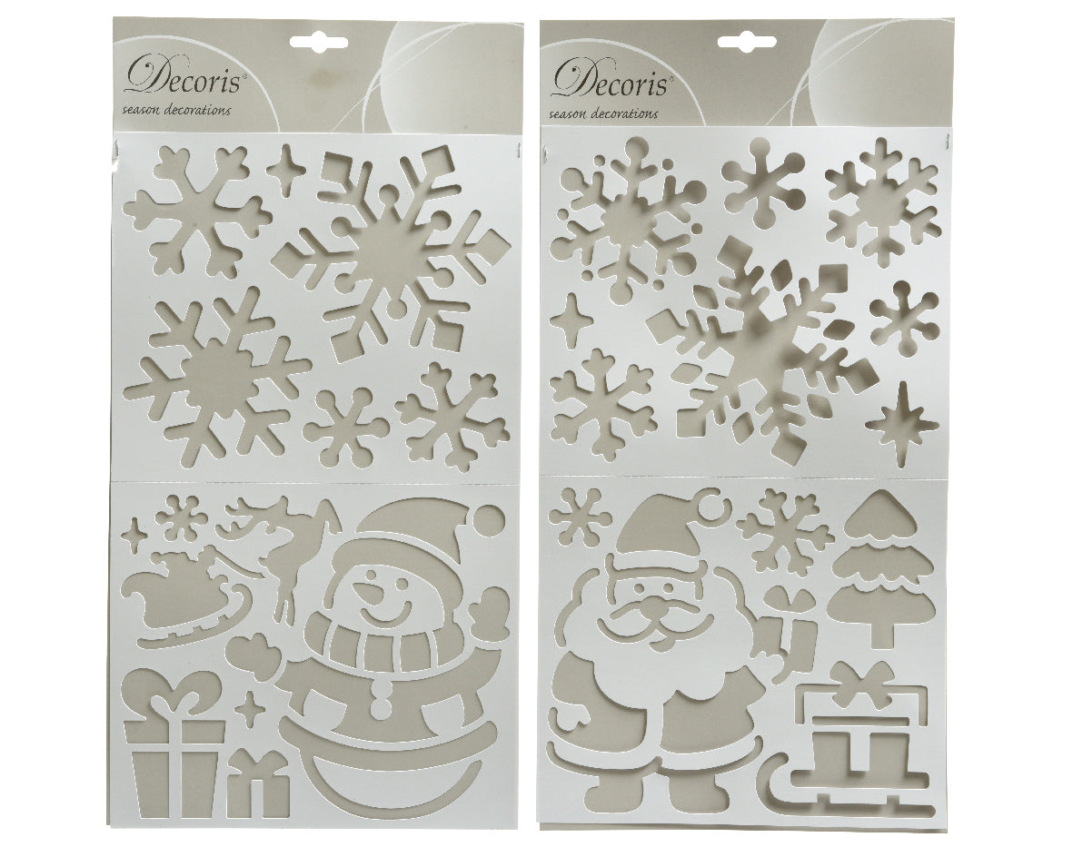 Christmas stencils plastic snowman Assorted