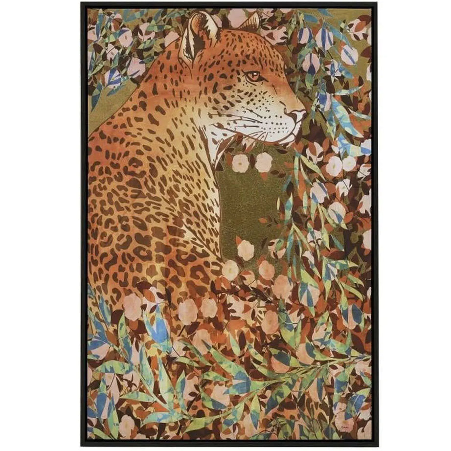 CANVAS WALL ART LEOPARD