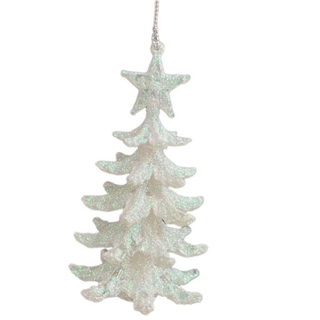 White decorative tree ornament