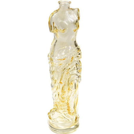 GLASS VASE FEMALE BODY AMBER