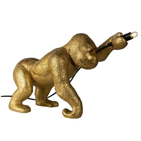 Table lamp gold Gorilla torch