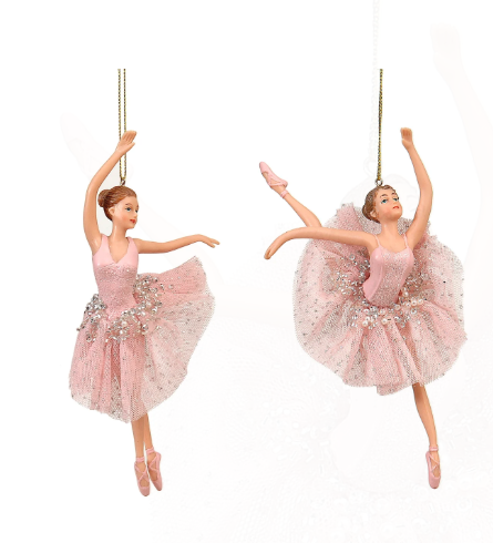Pink Ballerina Ornament (2 Assorted) – 18cm