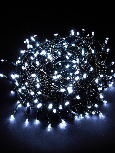 Soft White LED String Light with End Connector – 400 LEDs, 20m