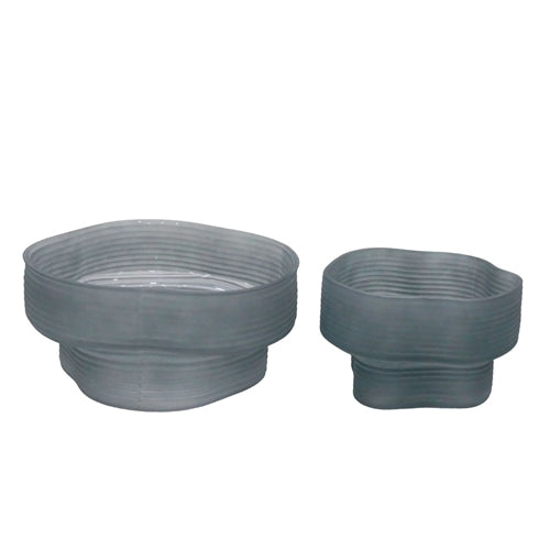 Wavy grey bowl (Set of two )