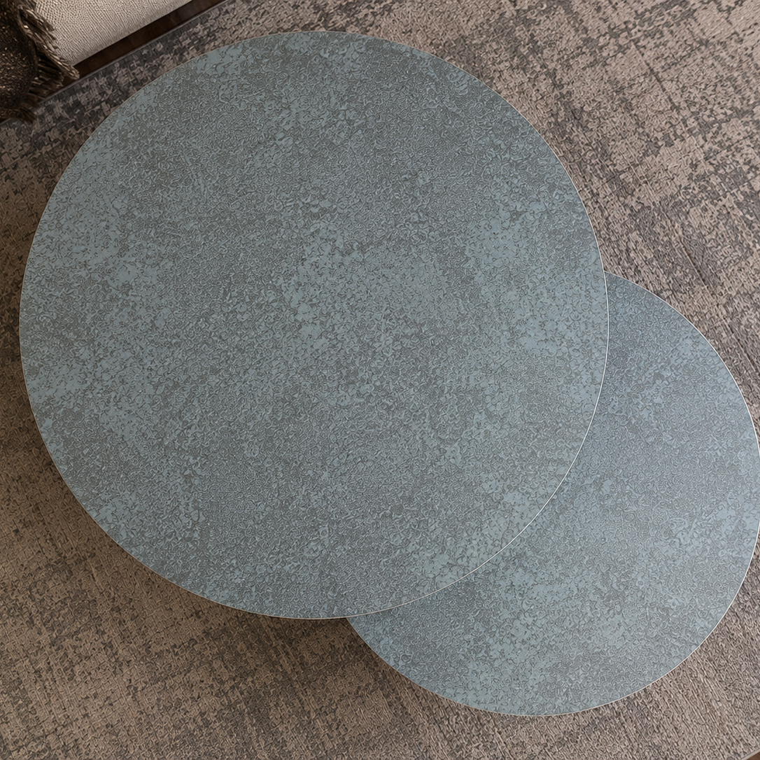 Blue shade Porcelain coffee table
