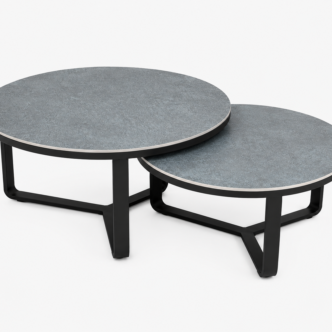 Blue shade Porcelain coffee table