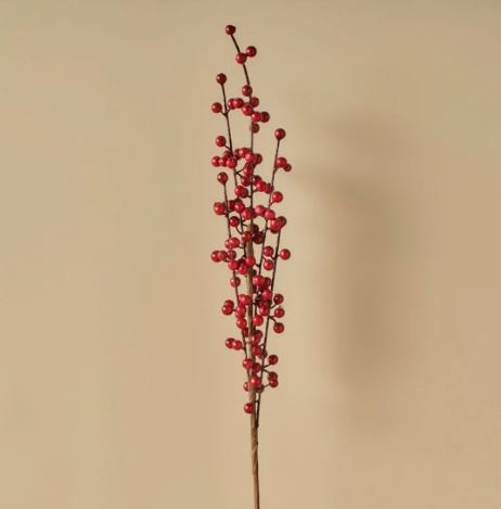Small Red Cherry Decorative Branch