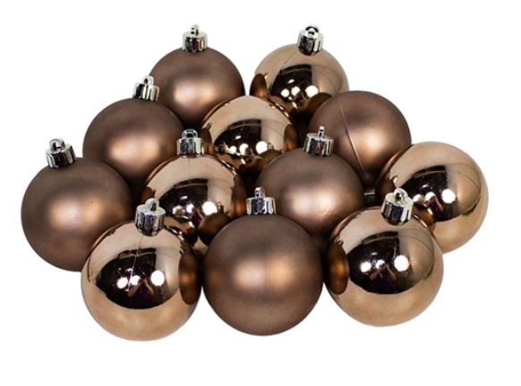 6cm/12pcs Ball bronze pack