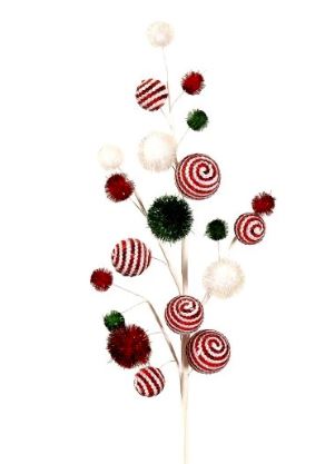 red/white/green branch w/balls