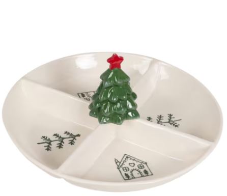 Christmas tree plate