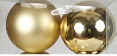 12cm/2pcs Ball gold pack