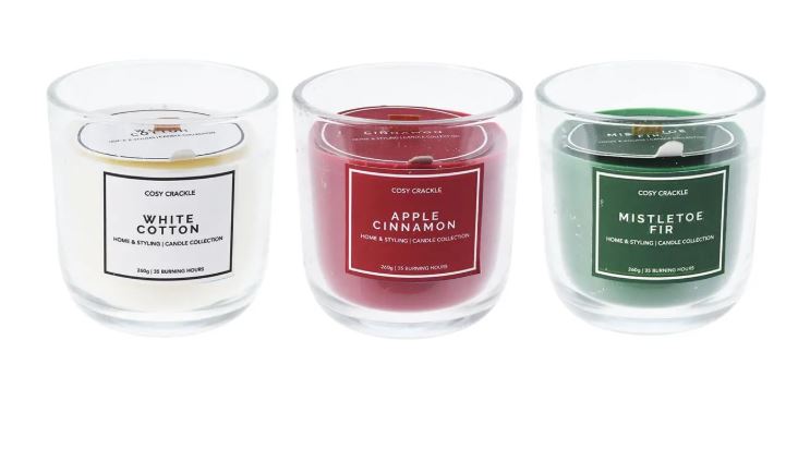 Scented Candle Wooden Wick 9Cm
