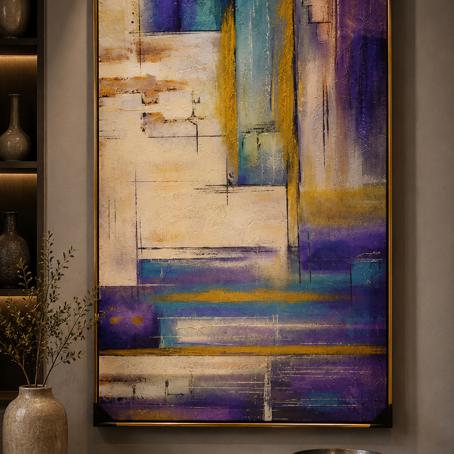 purple painting 120x80 cm