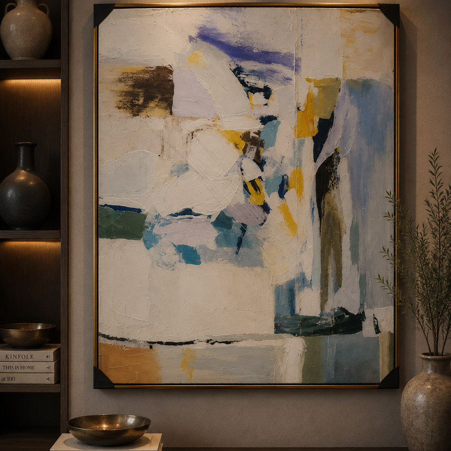 Flower abstract painting 100x100 cm