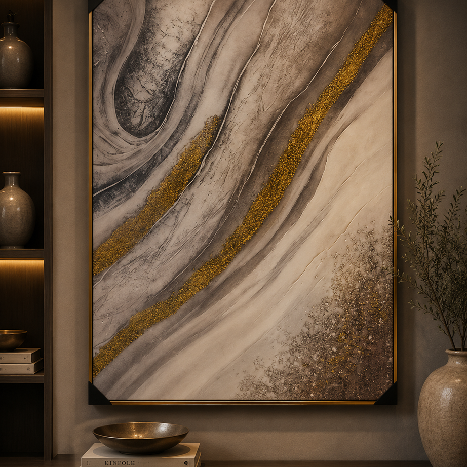swirl painting 60x90 cm