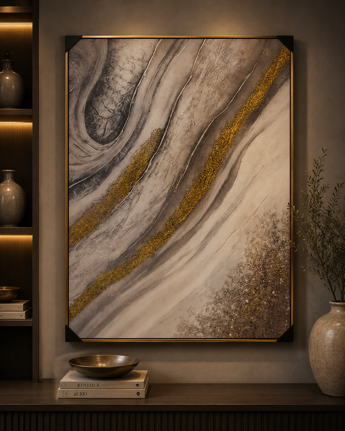 swirl painting 60x90 cm