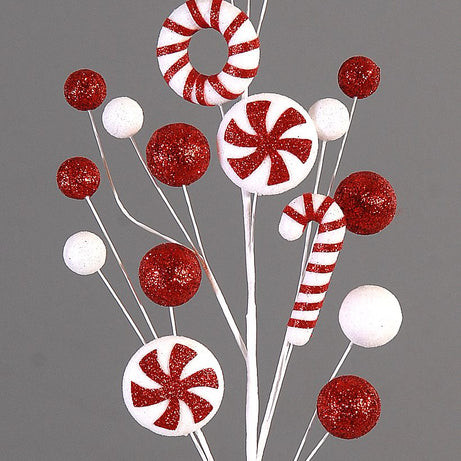 Branch w/white&red little balls