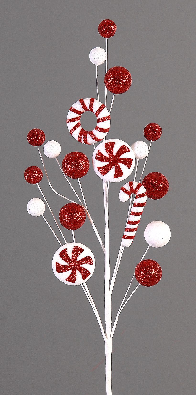 Branch w/white&red little balls