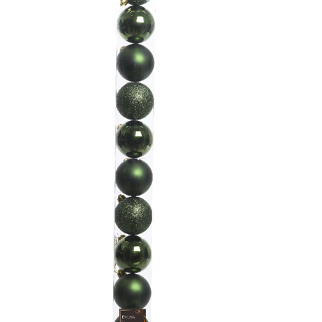 Bubble shatterproof pine green long 6 cm