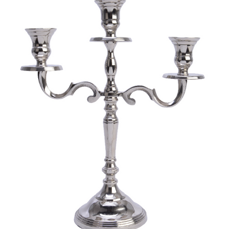 Candleholder aluminium silver polish 3