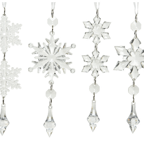 Snowflake acrylic acrylic drops and beads 4