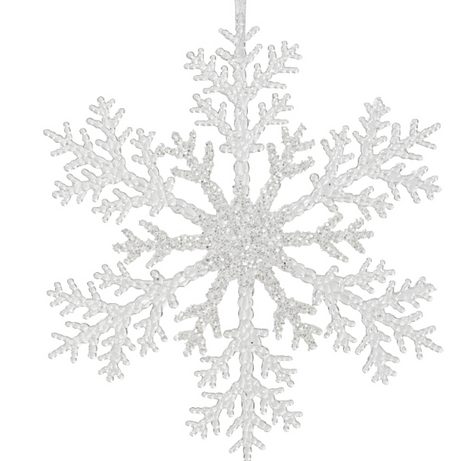 Snowflake plastic glitter