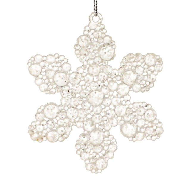 Snowflake plastic glitter 3ass