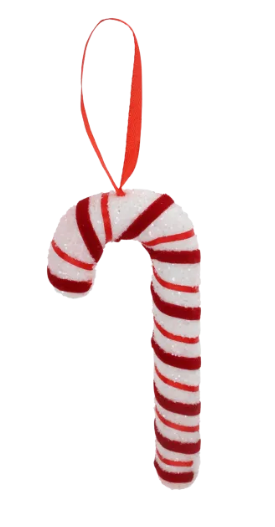 Candy Cane 52Cm Hanging Deco 4Assorted