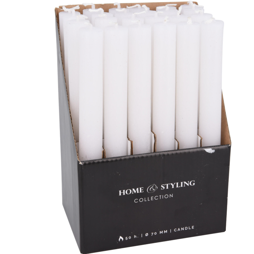 Dinner Candle 20Cm White