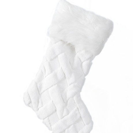 Fabric white stocking