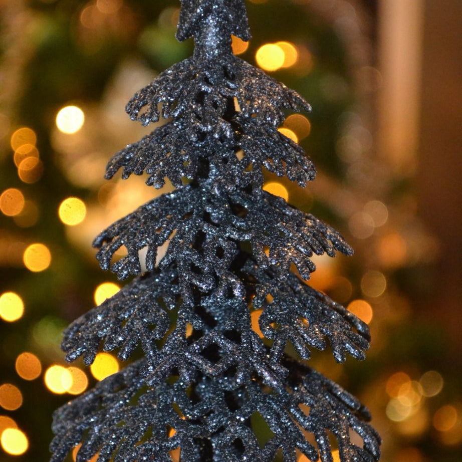 black christmas tree decoration