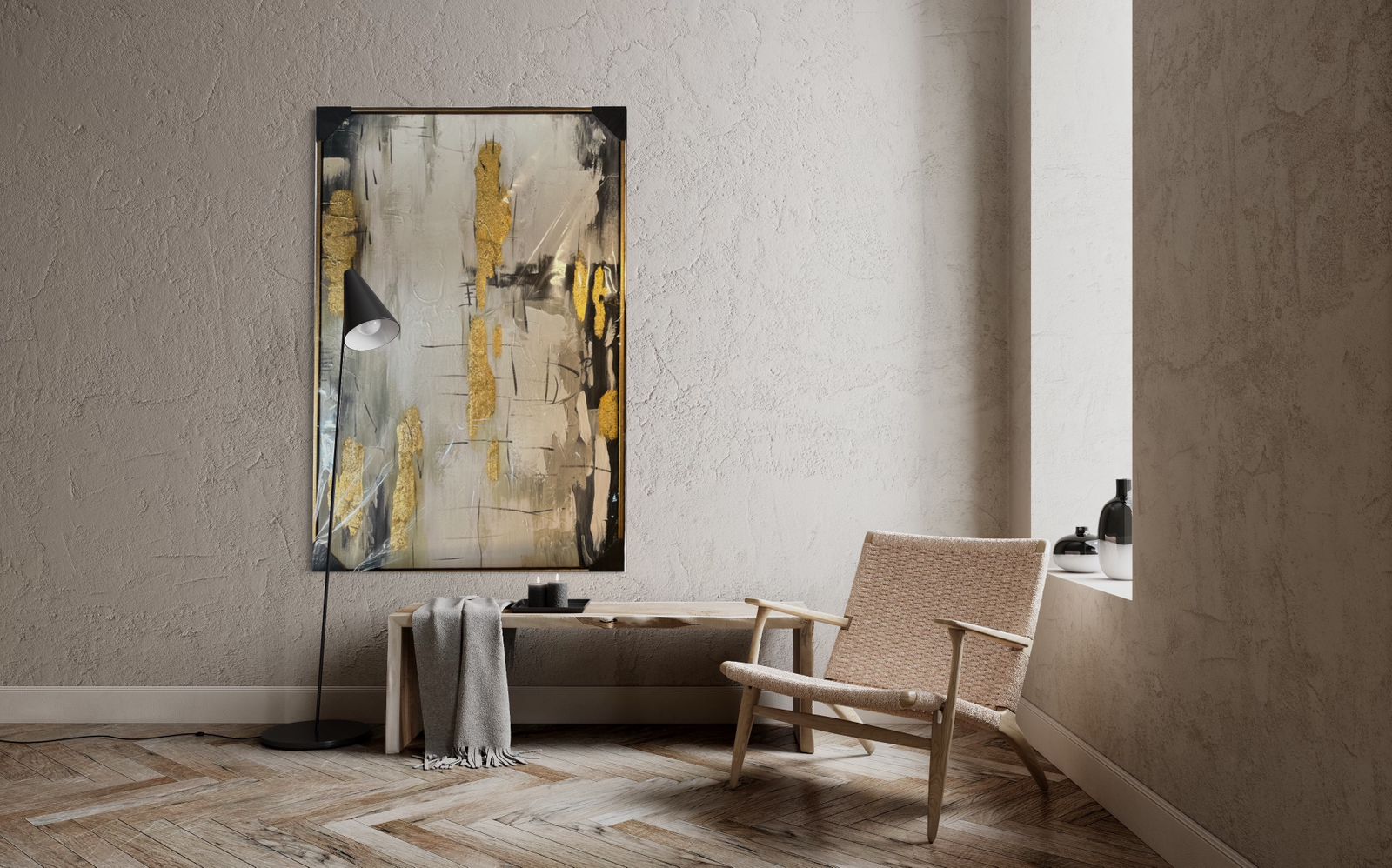 Gold stripes3 70x100