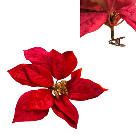 Red poinsettia  27cm