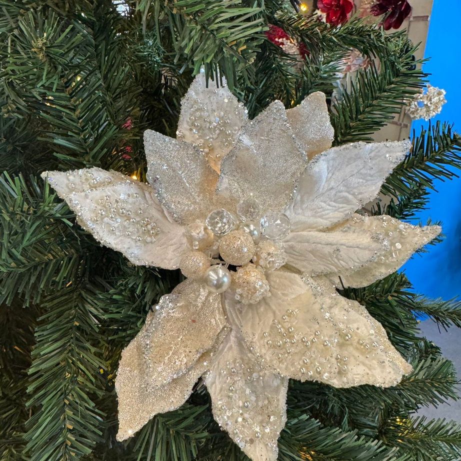 Flower Poinsettia Stem Pearl