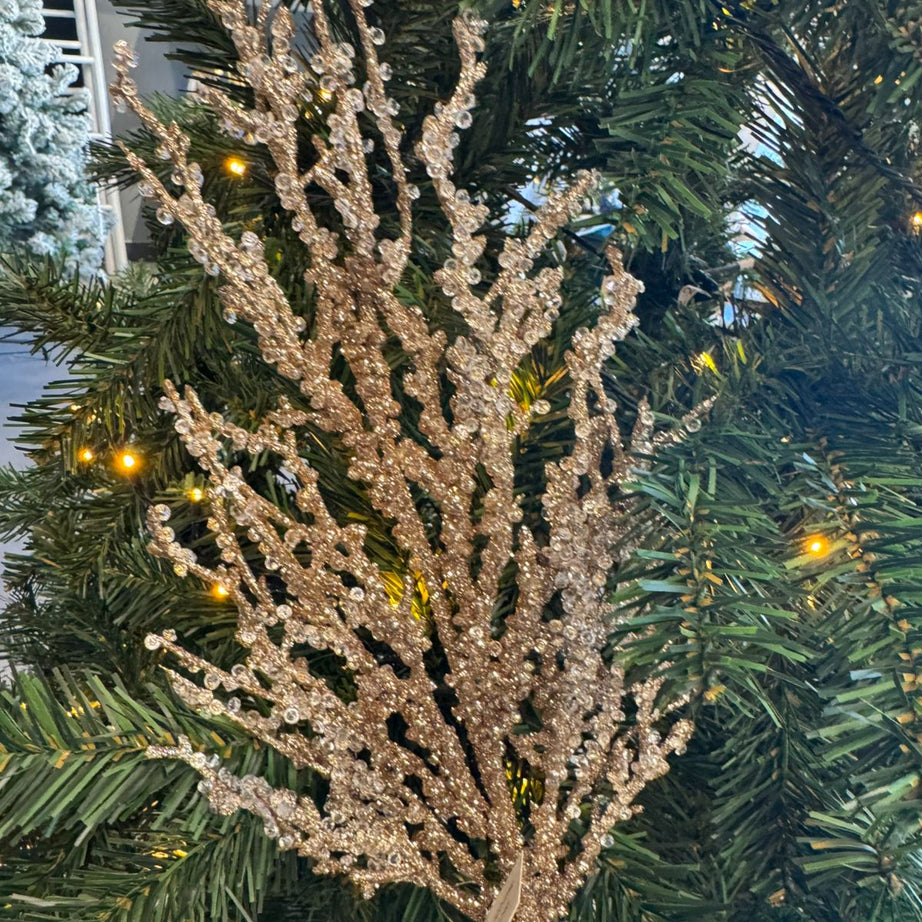Crystal and Gold Holiday Branch – Style 2