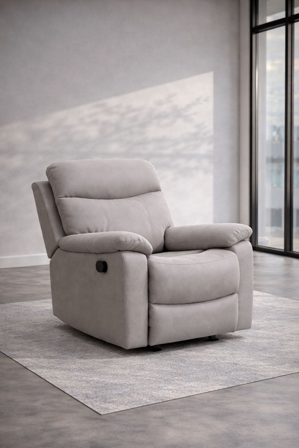 Grey recliner