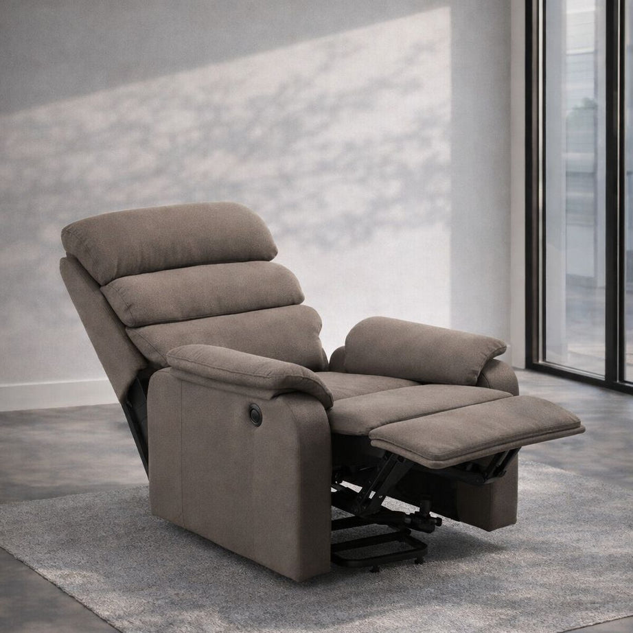 Beige recliner