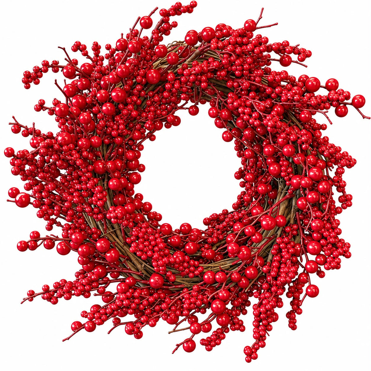 Red Cherry Christmas Wreath