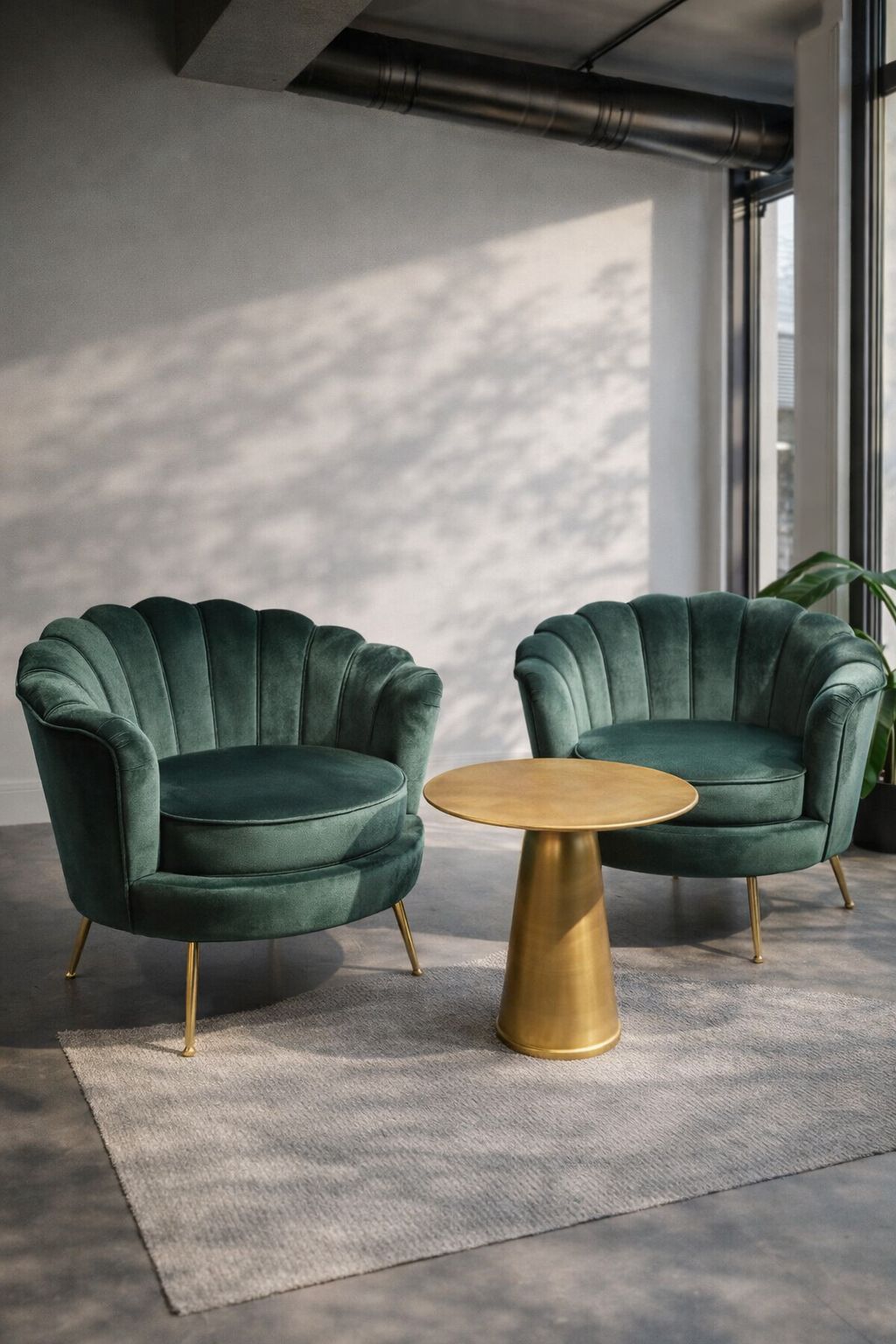Green Velvet armchair