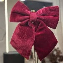 Burgundy Christmas bow big size