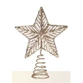 Champagne Star Tree Topper – 25cm