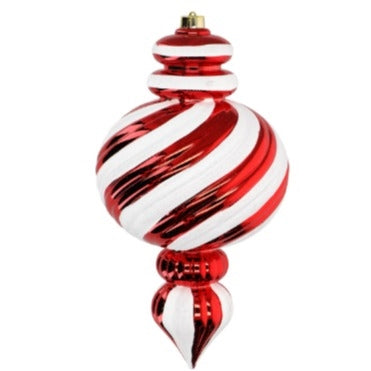 Ornament christmas ball red white v