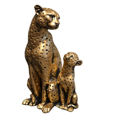 leopard with son ( Bronze )