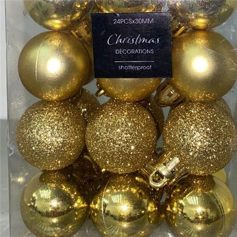 Christmas Decoration balls Gold