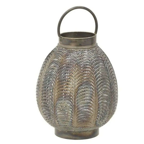 METAL LANTERN ANTIQUE GOLDEN