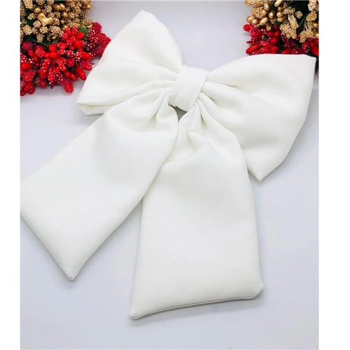 White Christmas bow big size