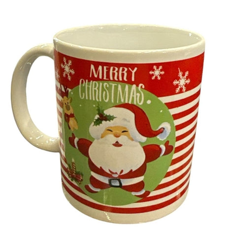 Christmas mug santa stripes