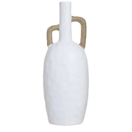 CERAMIC VASE WHITE/NATURAL  1